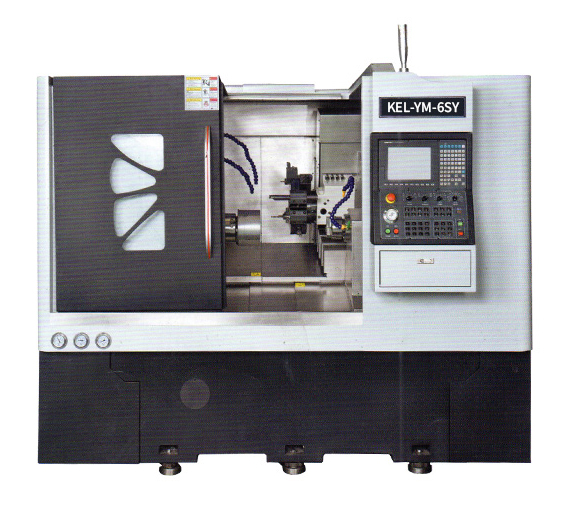  kel-Ym-6SY CNC雙主軸單動力刀塔車銑復合數(shù)控車床 